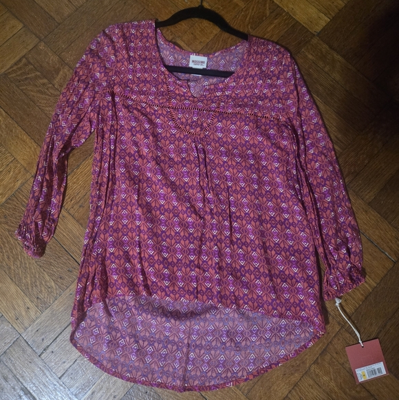 Mossimo Supply Co. Tops - Women's Pinkish Tones Long Sleeve Top Mossimo